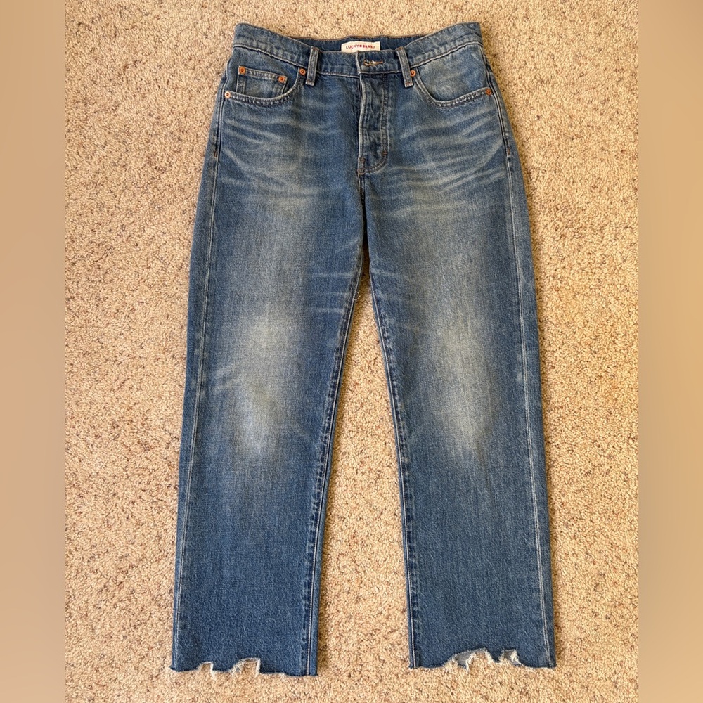 Lucky Brand 90s Loose High Rise Crop Jeans